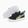 Изображение Puma Детские кроссовки Suede Light Flex Small World Alternative Closure Sneakers Kids #5: Puma Black-Lime Squeeze