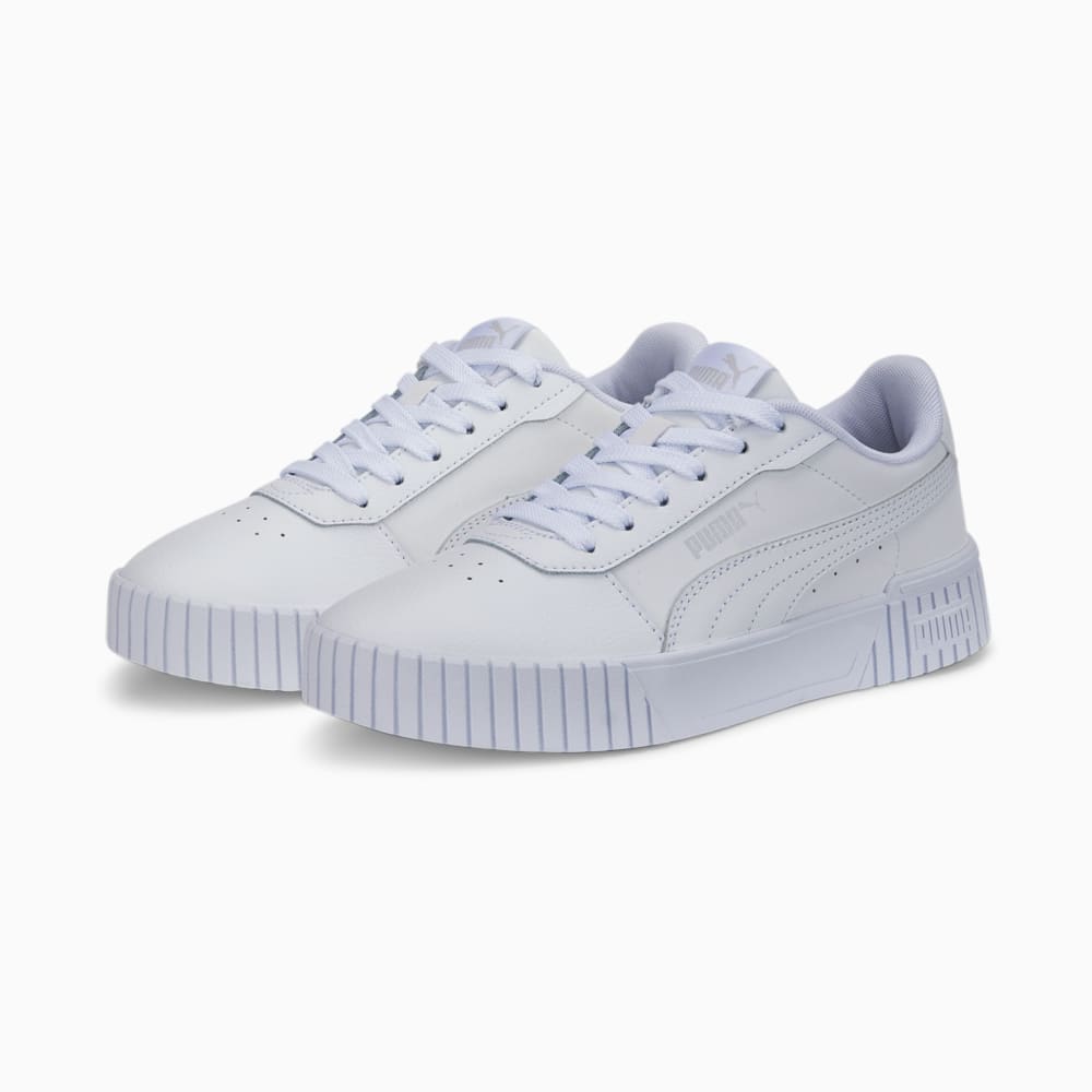 Изображение Puma Кеды Carina 2.0 Sneakers Youth #2: Puma White-Puma White-Puma Silver