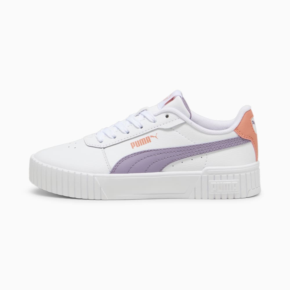 Изображение Puma Кеды Carina 2.0 Sneakers Youth #1: PUMA White-Pale Plum-Deeva Peach