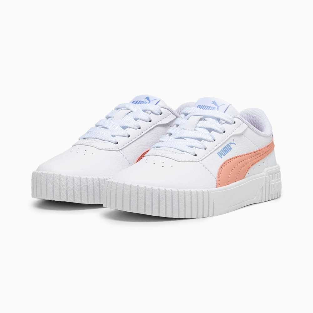 Zapatillas Deporte Carina 2.0 Para Niña Blancas Y Rosas Puma