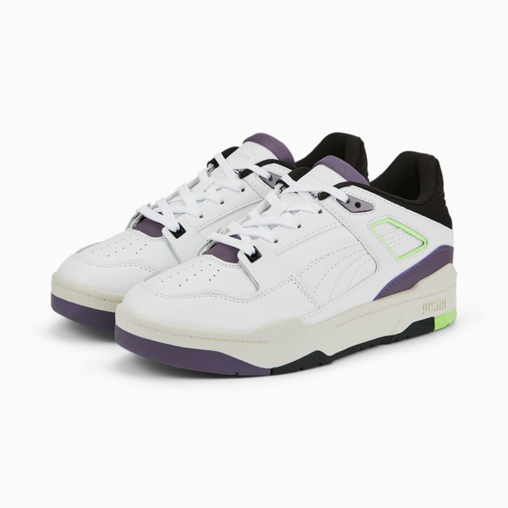 Изображение Puma Кеды Slipstream Sneakers Women #2: Puma White-Marshmallow-Purple Charcoal