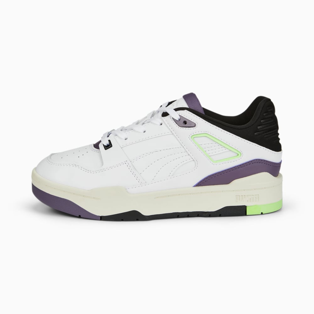 Изображение Puma Кеды Slipstream Sneakers Women #1: Puma White-Marshmallow-Purple Charcoal