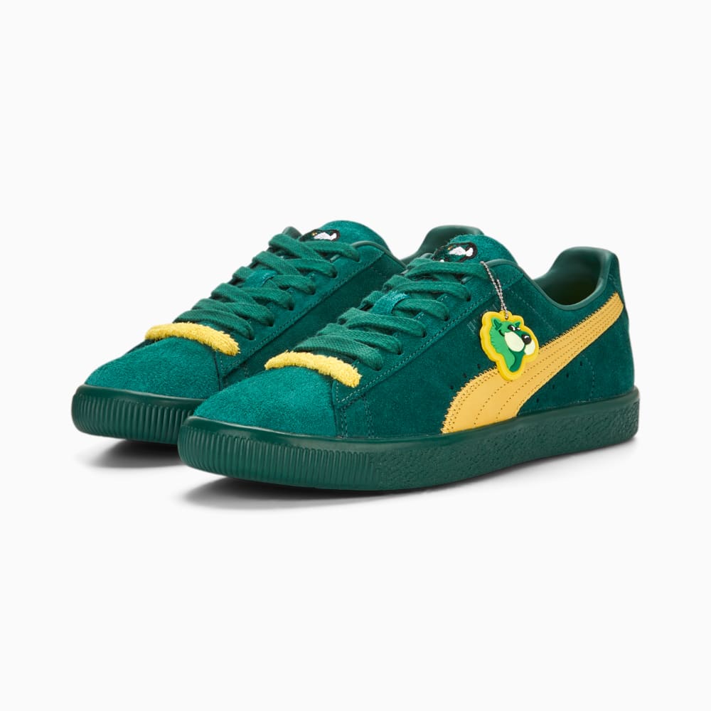 Изображение Puma Кеды Clyde Super PUMA Sneakers #2: Evergreen-Sun Ray Yellow