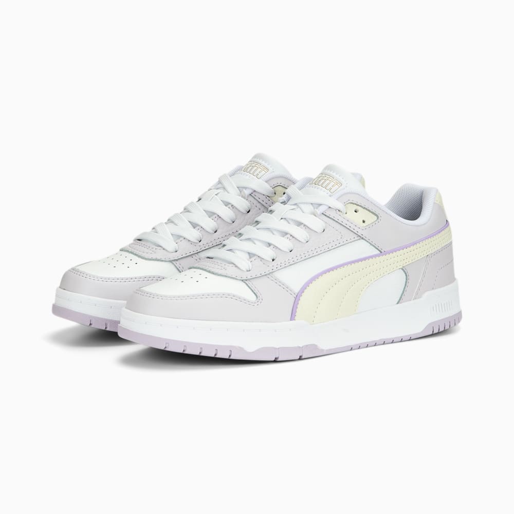 Зображення Puma Кросівки RBD Game Low Sneakers #2: PUMA White-Vapor Gray-Spring Lavender-PUMA Gold