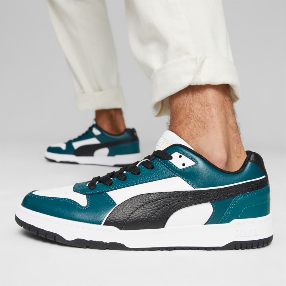 Изображение Puma Кроссовки RBD Game Low Sneakers #2: PUMA White-PUMA Black-Malachite-PUMA Gold