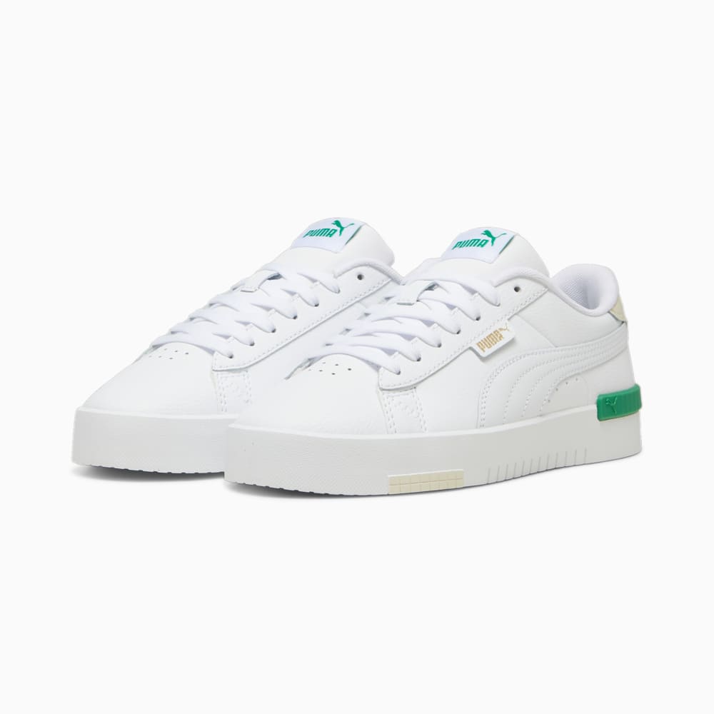 Изображение Puma Кеды Jada Renew Sneakers Women #2: PUMA White-PUMA Gold-Archive Green