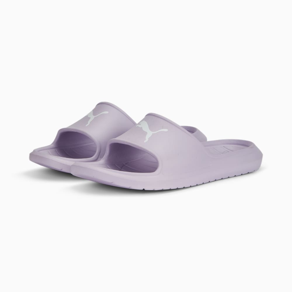 Изображение Puma Шлепанцы Divecat V2 Lite Slides #2: Vivid Violet-PUMA White
