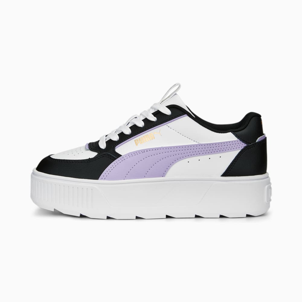 Изображение Puma Кеды Karmen Rebelle Sneakers Women #1: PUMA White-Vivid Violet-PUMA Black