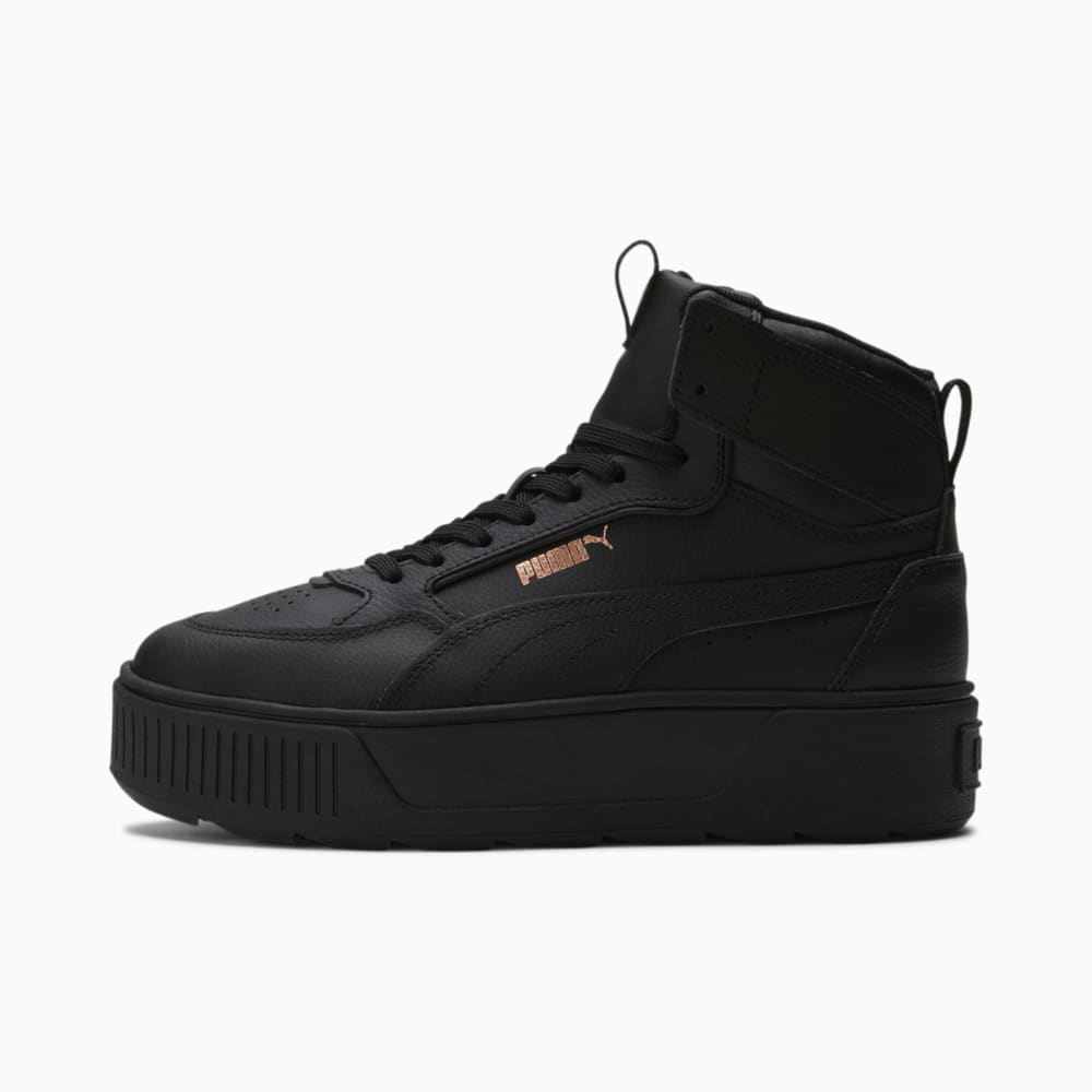 Puma rebel mid women's sneakers black top