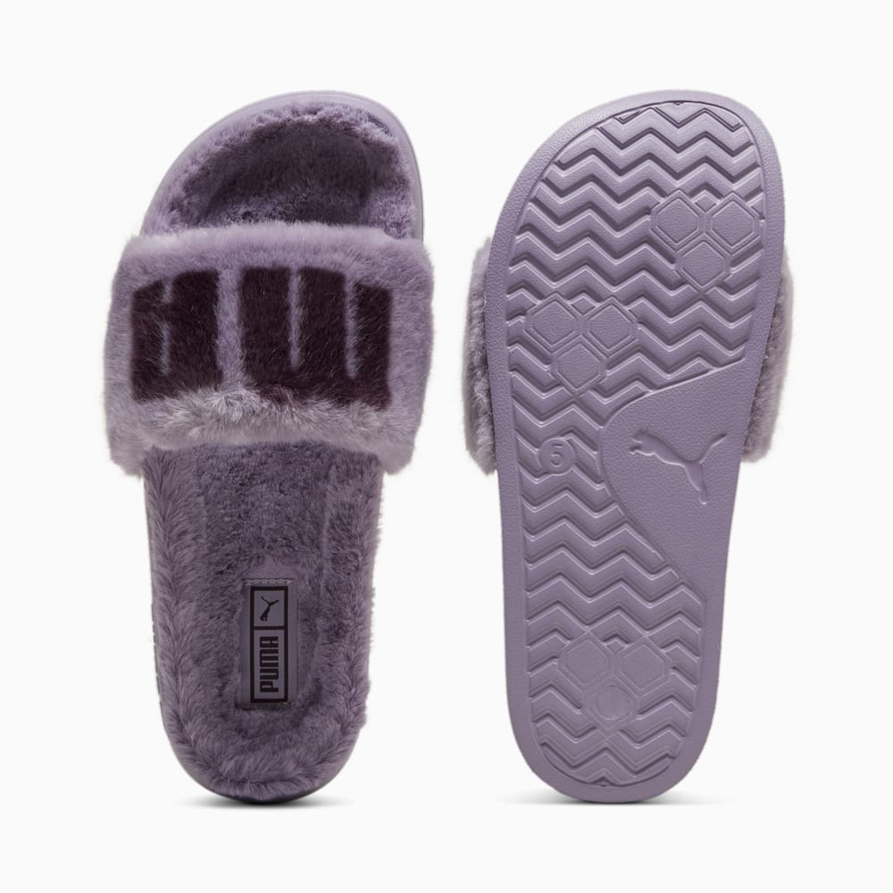 Изображение Puma Шлепанцы Leadcat 2.0 Fuzz Slides Women #1: Pale Plum-Midnight Plum