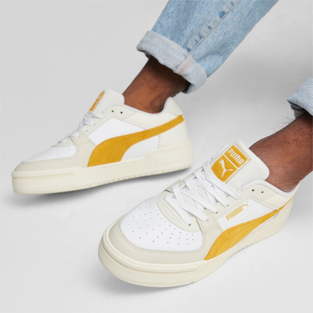 Изображение Puma Кеды CA Pro Suede FS Sneakers #2: PUMA White-Vapor Gray-Mustard Seed