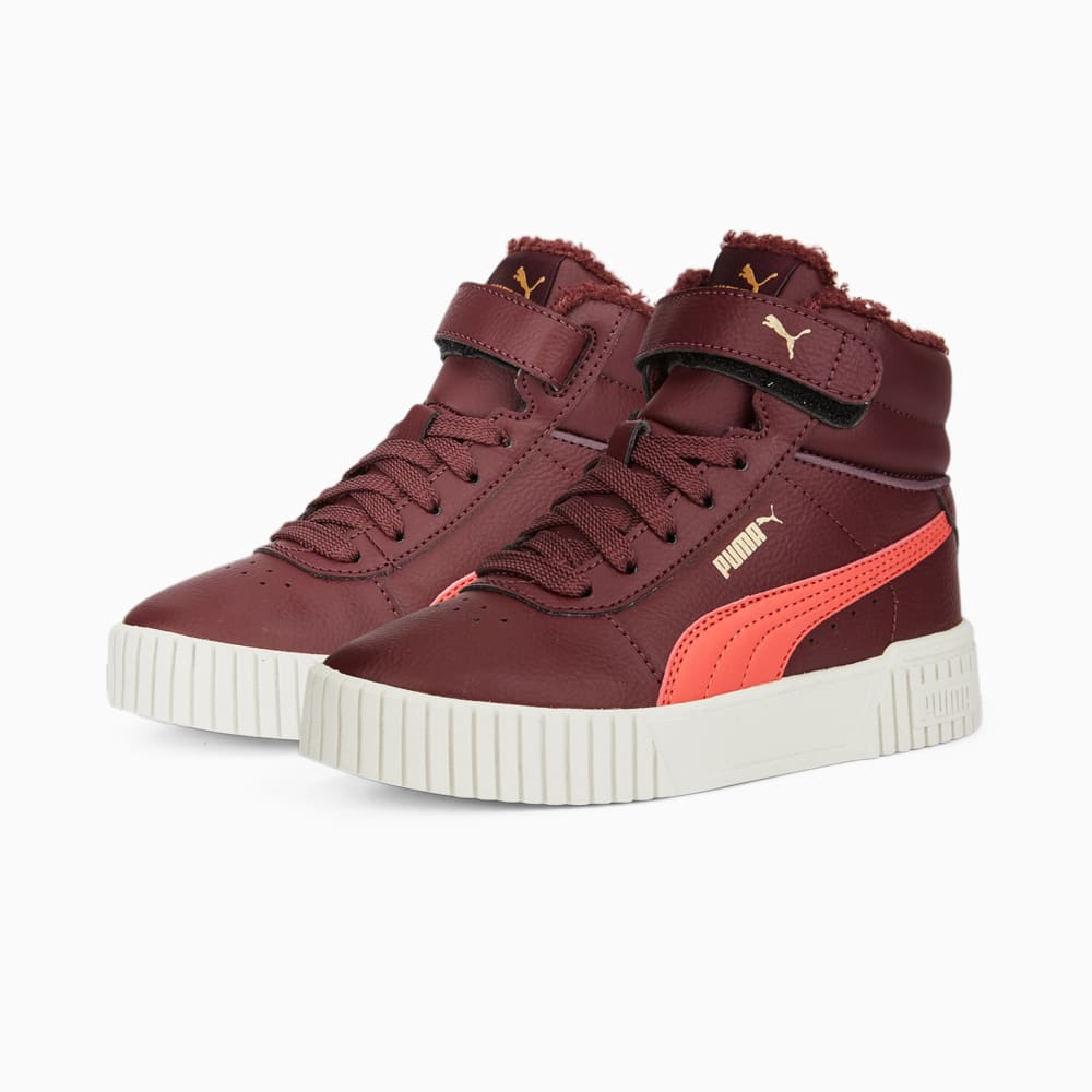 Зображення Puma Дитячі кросівки Carina 2.0 Mid Winter Sneakers Kids #2: Aubergine-Salmon-Puma Team Gold