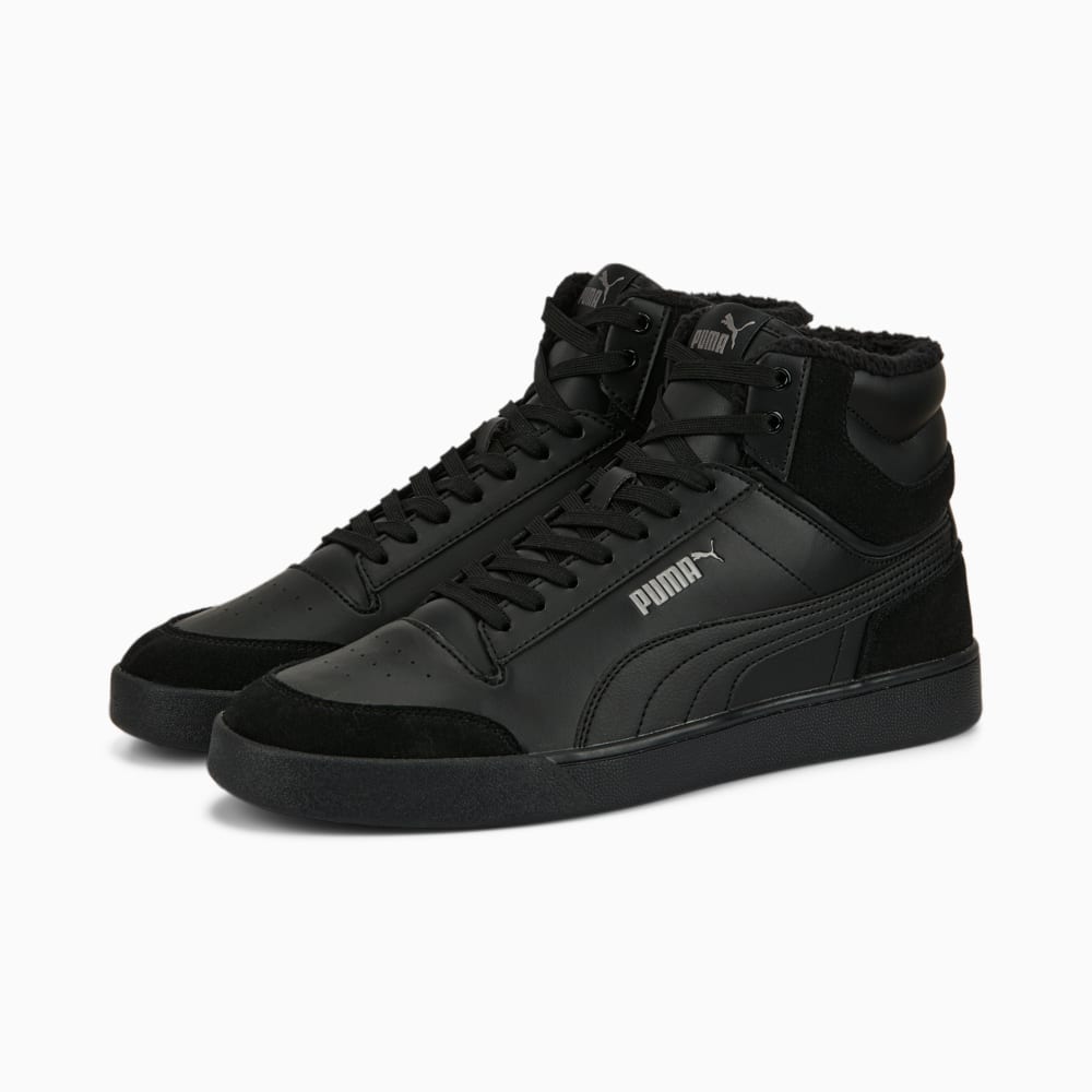 Gray and black pumas top