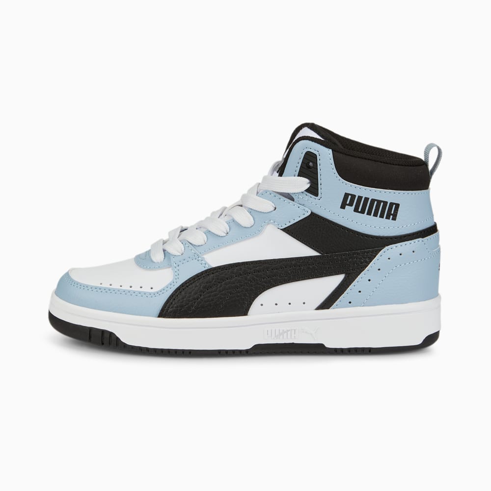 Зображення Puma Кросівки Rebound JOY Blocked Sneakers Youth #1: Puma White-Puma Black-Blue Wash