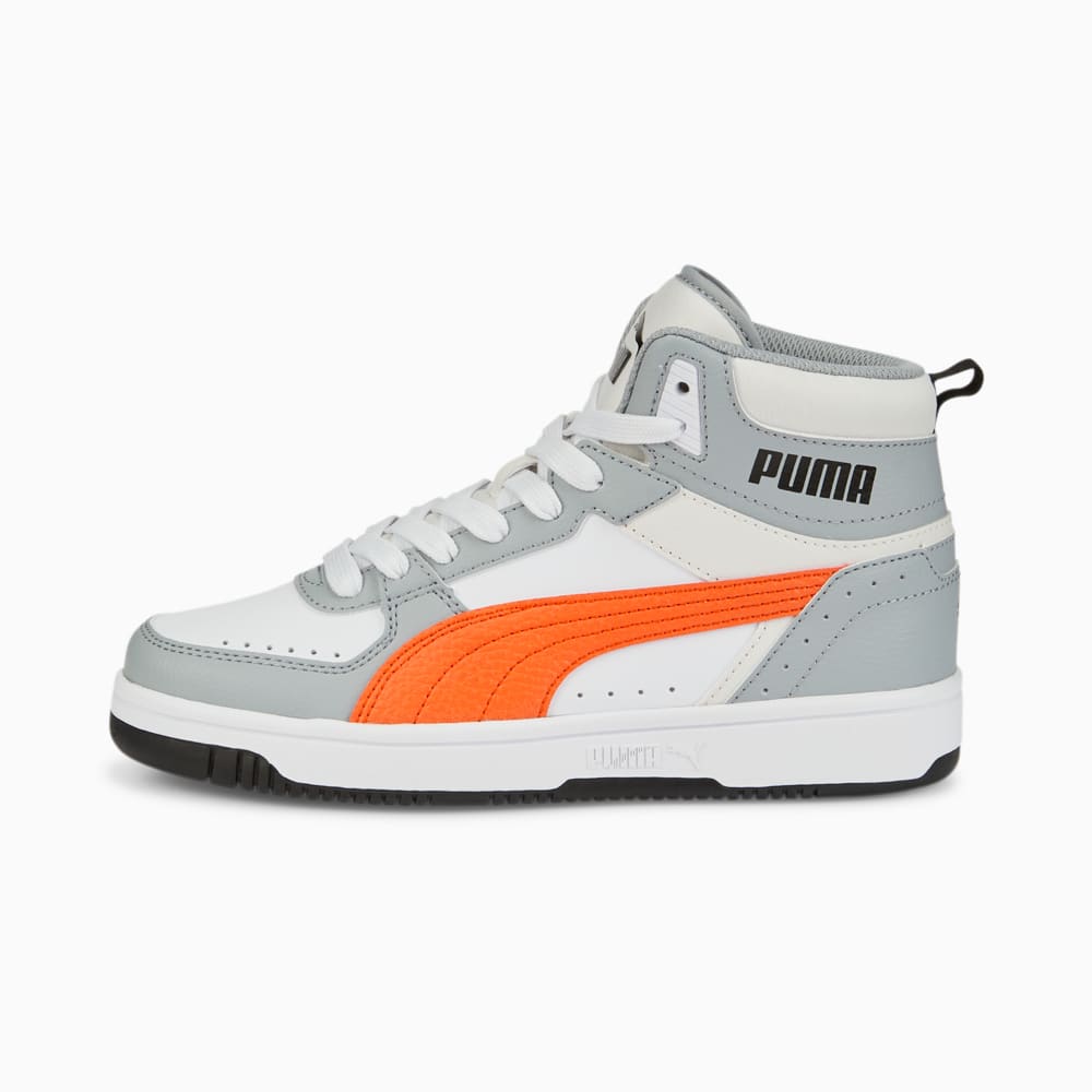 Зображення Puma Кросівки Rebound JOY Blocked Sneakers Youth #1: Puma White-Nasturtium-Quarry-Nimbus Cloud