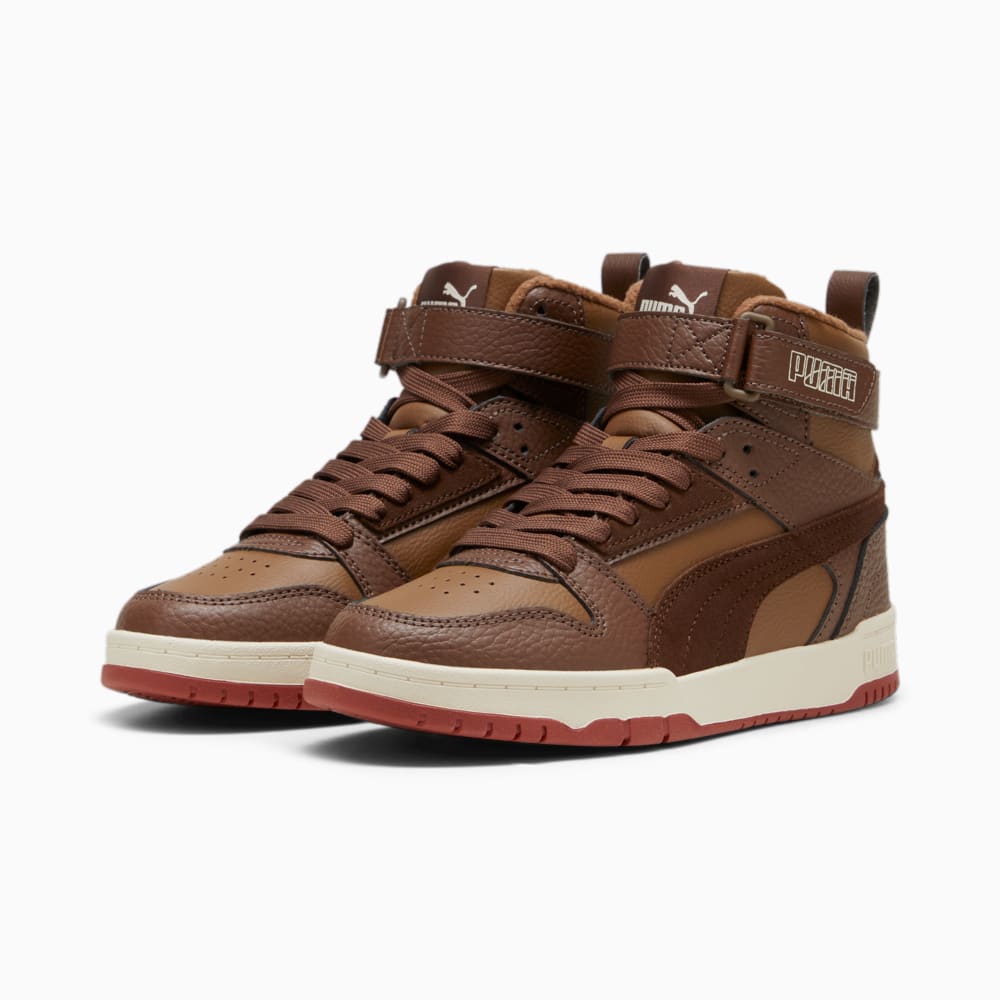 Изображение Puma Кроссовки RBD Game Winter Sneakers Youth #2: Haute Coffee-Espresso Brown-Alpine Snow