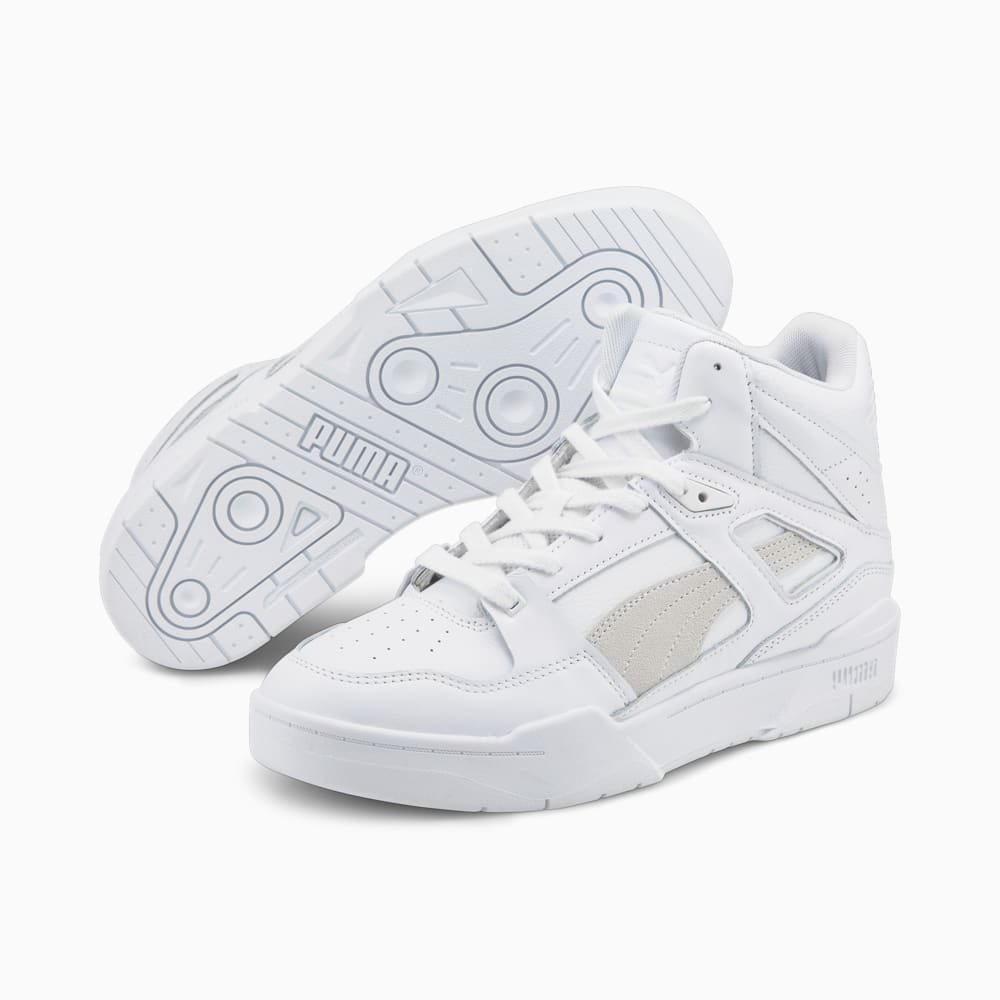 Изображение Puma Кроссовки Slipstream Hi Leather Sneakers #2: Puma White-Puma White