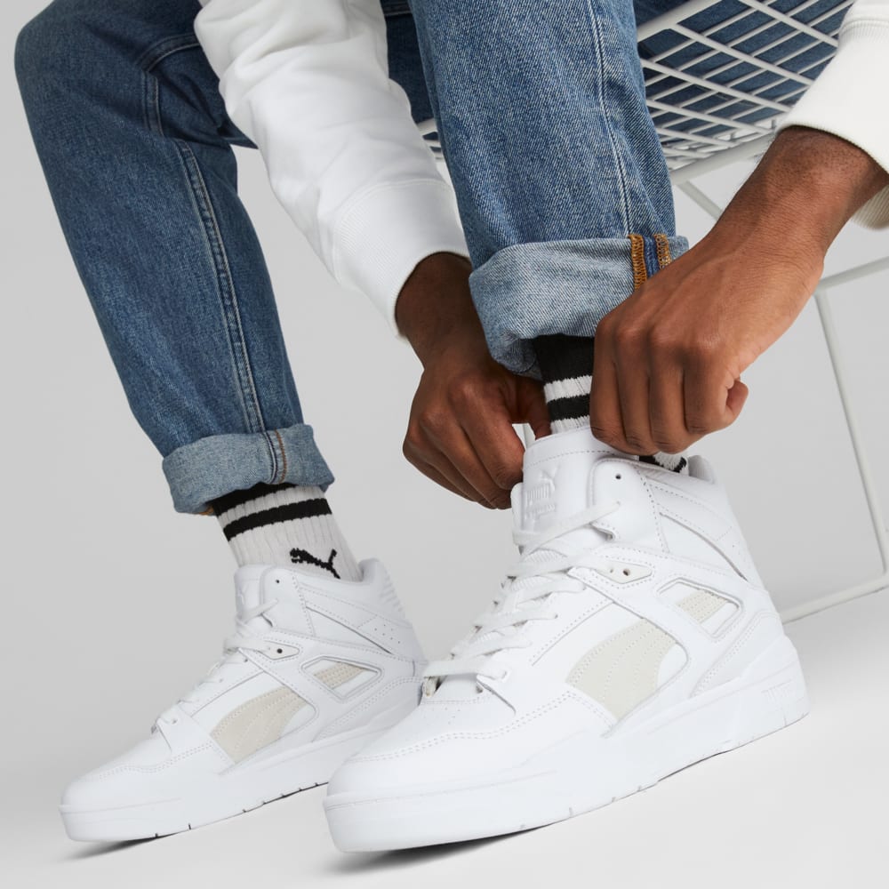 Изображение Puma Кроссовки Slipstream Hi Leather Sneakers #2: Puma White-Puma White