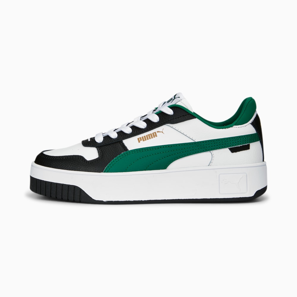 Изображение Puma Кеды Carina Street Sneakers Women #1: PUMA White-Vine-PUMA Black