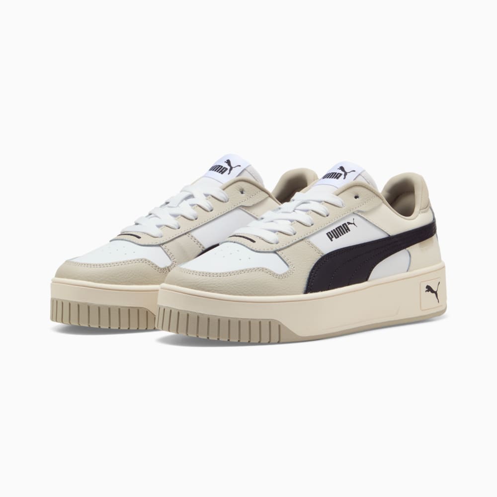 Зображення Puma Кеди Carina Street Sneakers Women #2: PUMA White-PUMA Black-Desert Dust