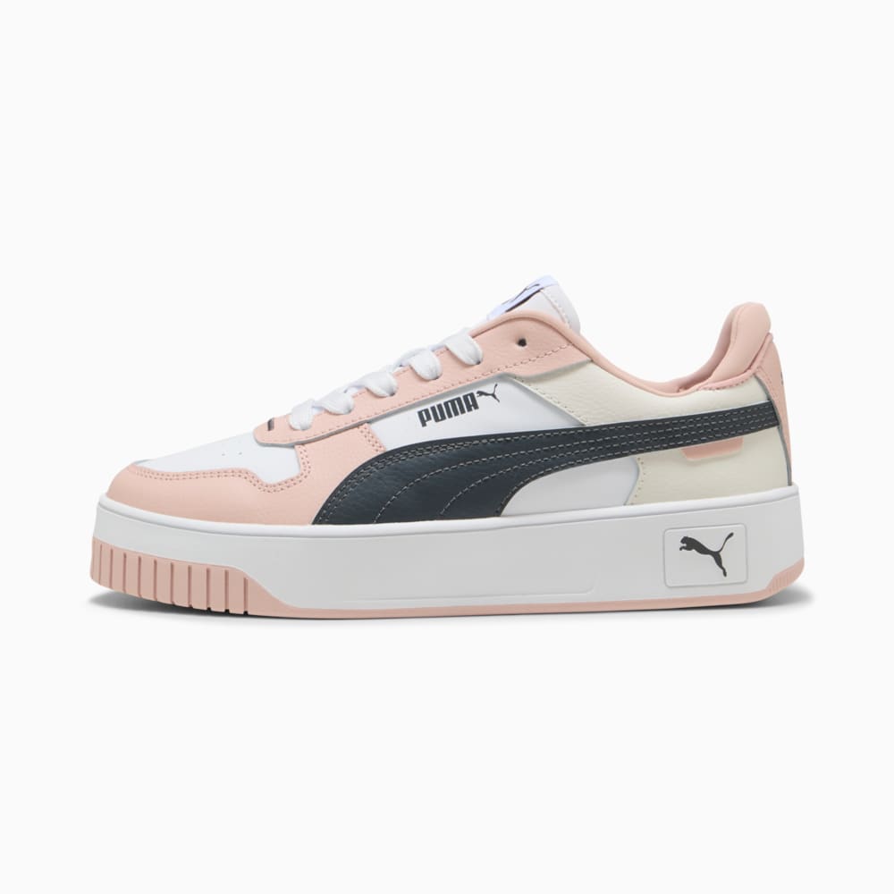 Зображення Puma Кеди Carina Street Sneakers Women #1: PUMA White-Strong Gray-Rose Quartz