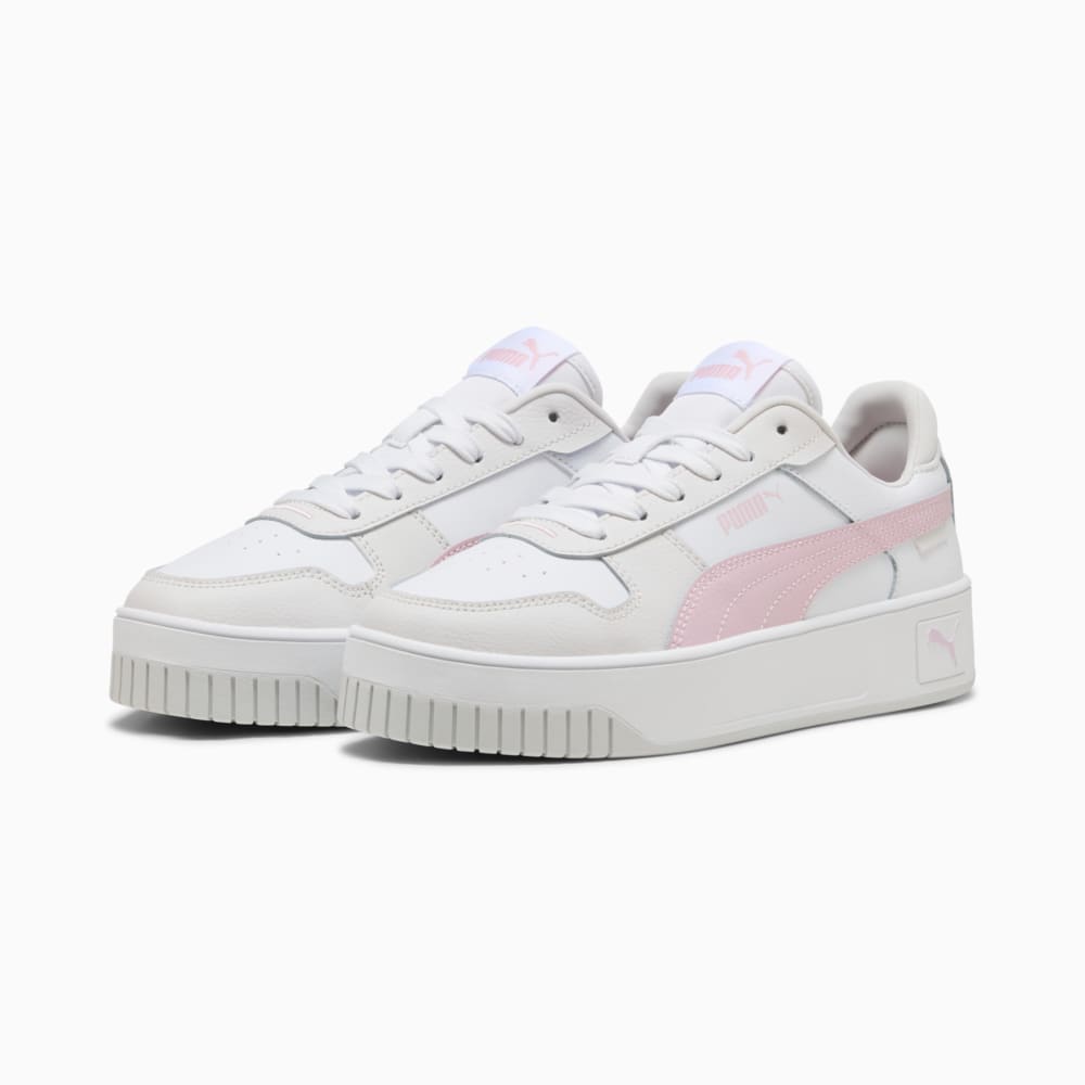 Изображение Puma Кеды Carina Street Sneakers Women #2: PUMA White-Rose Mauve-Feather Gray