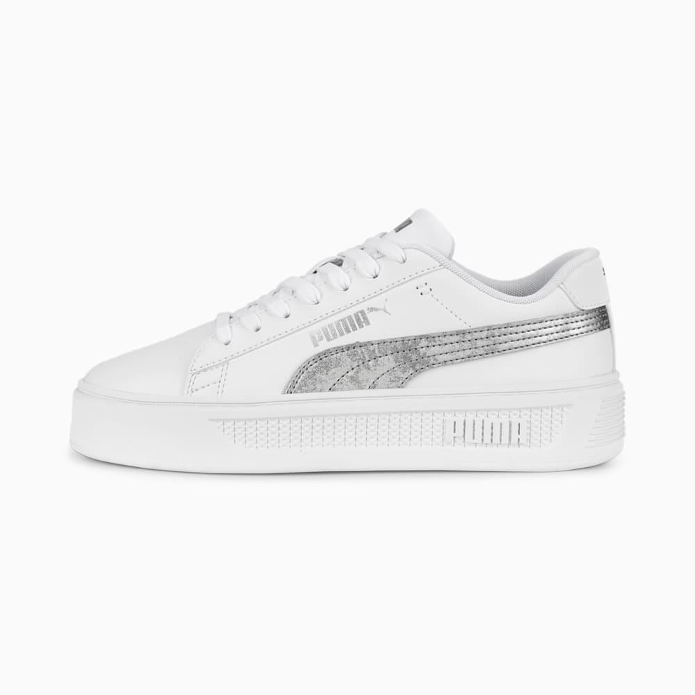 Image Puma Smash Platform V3 Metallic Sneakers Women #1