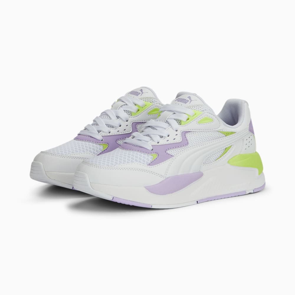 Изображение Puma Детские кроссовки X-Ray Speed Play Sneakers Youth #2: PUMA White-PUMA White-Vivid Violet-Lily Pad