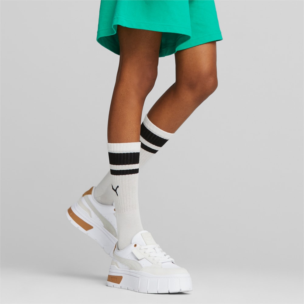 Mayze Stack Luxe Sneakers Women PUMA White Frosted Ivory Puma 389853 05