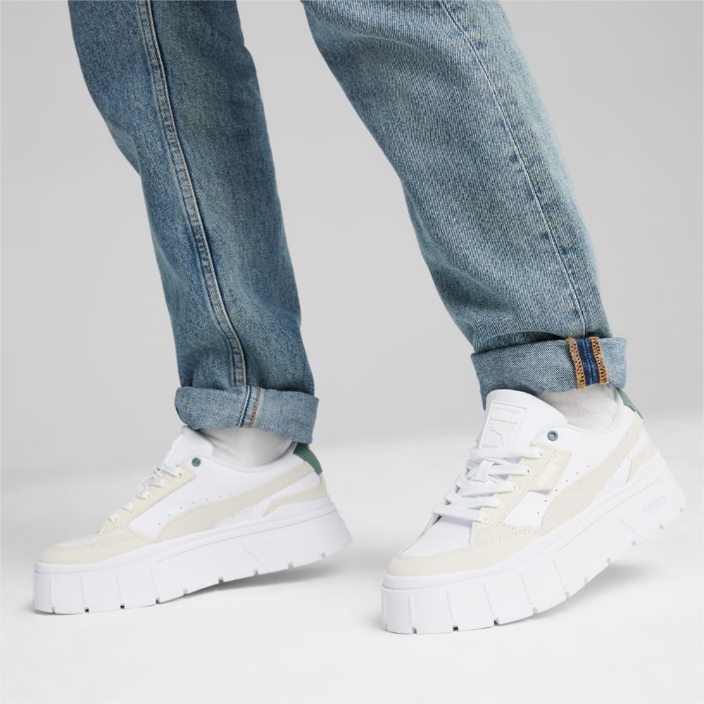 Изображение Puma Кроссовки Mayze Stack Luxe Sneakers Women #2: Warm White-PUMA White