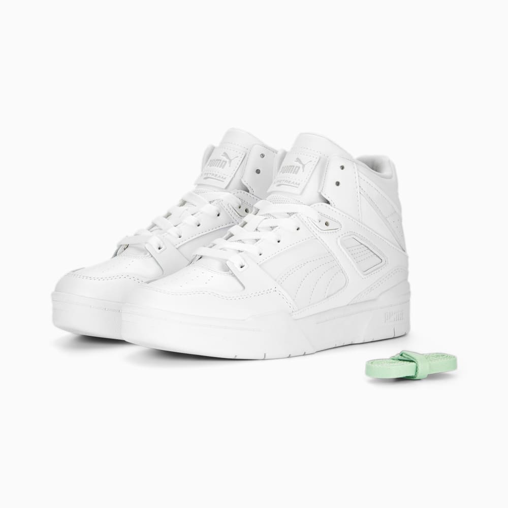 Изображение Puma Кроссовки Slipstream Hi Runway Sneakers Women #2: PUMA White-Light Mint