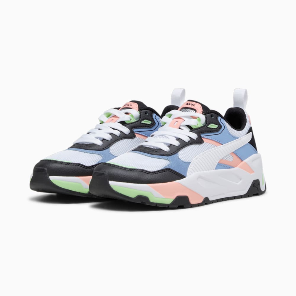 Зображення Puma Кросівки Trinity Shoes Youth #2: PUMA Black-PUMA White-Blissful Blue-Peach Smoothie