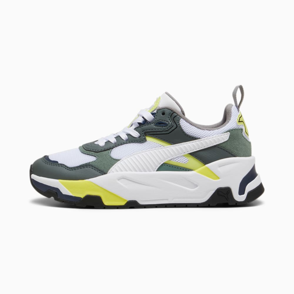 Изображение Puma Кроссовки Trinity Shoes Youth #1: Mineral Gray-PUMA White-Eucalyptus-Lime Sheen