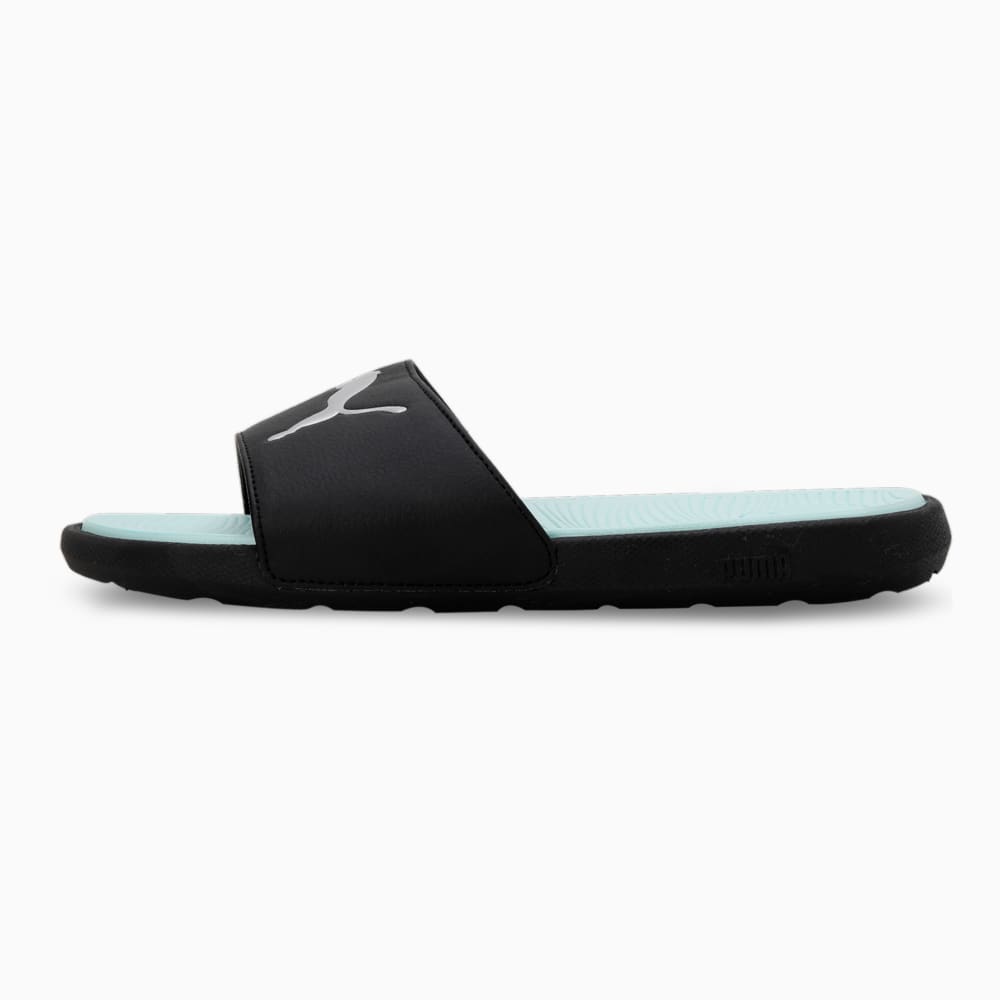 Зображення Puma Шльопанці Cool Cat 2.0 Sport Slides Women #1: PUMA Black-PUMA Silver-Fair Aqua