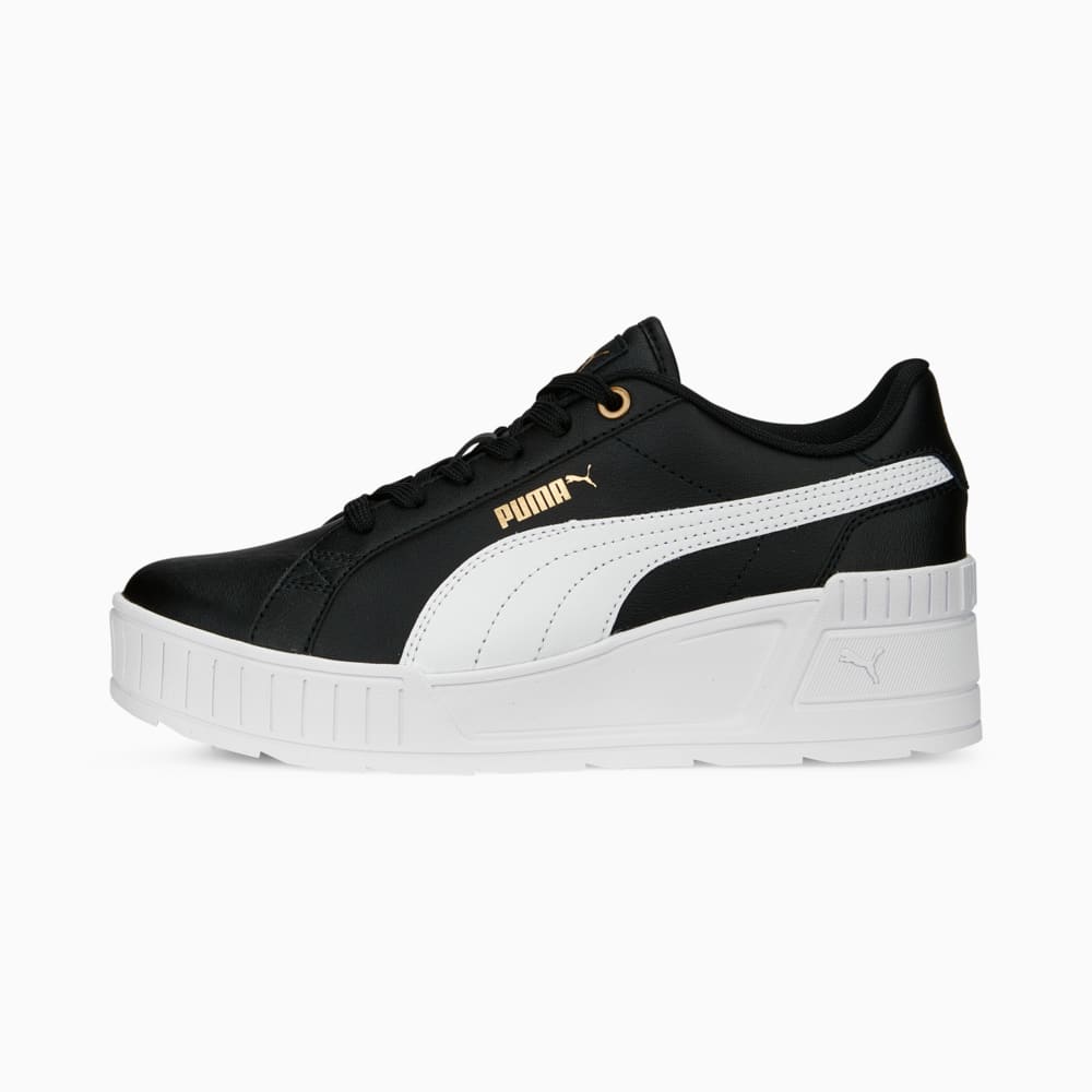 Puma black wedge clearance sneakers