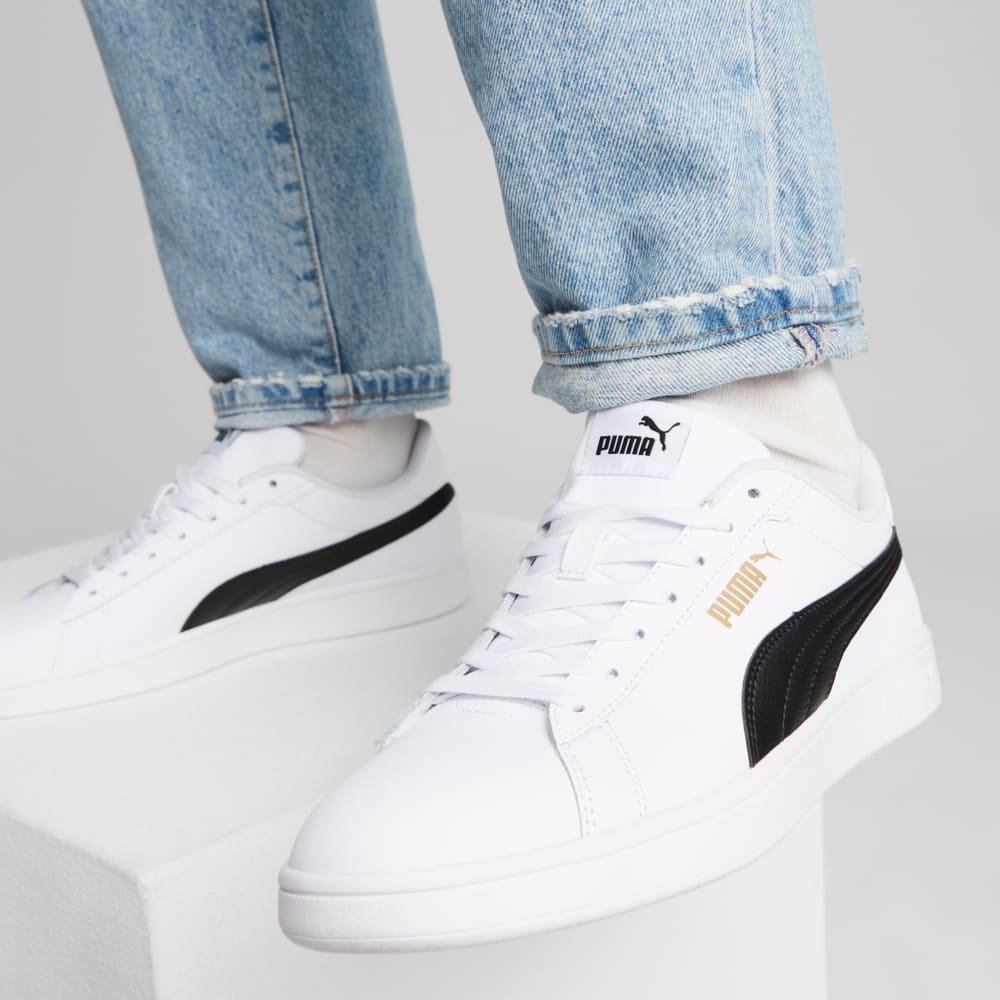 Зображення Puma Кеди Smash 3.0 L Sneakers #2: PUMA White-PUMA Black-PUMA Gold