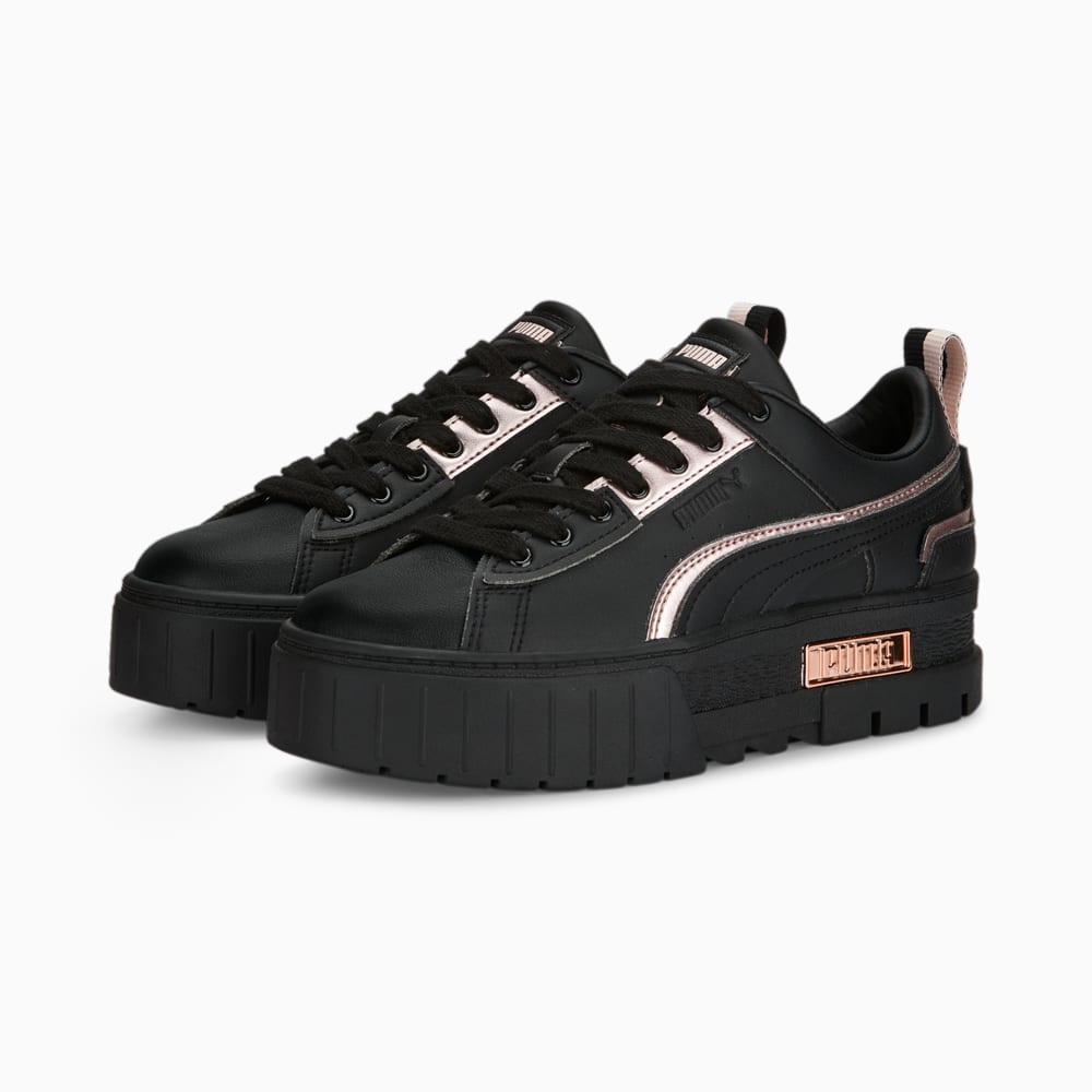 Зображення Puma Кросівки Mayze UT Metallic Sneakers Women #2: Puma Black-Rose Gold