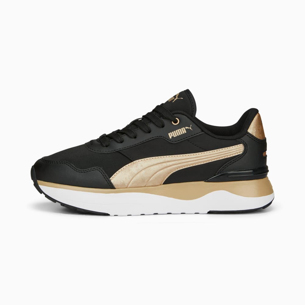 Зображення Puma Кросівки R78 Voyage Space Metallics Sneakers Women #1: PUMA Black-PUMA Gold