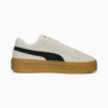 Изображение Puma Кеды Smash Platform V3 Suede Sneakers Women #5: Pristine-PUMA Black-PUMA Gold