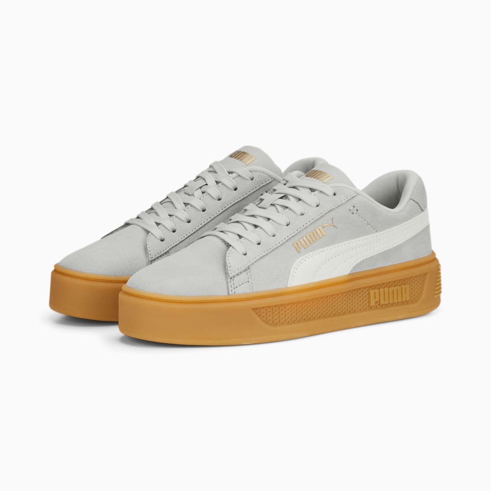 Smash Platform V3 Suede Sneakers Women 90 Purple Spring Lavender PUMA White PUMA Gold Puma 391942 03