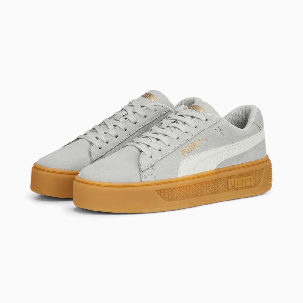 Зображення Puma Кеди Smash Platform V3 Suede Sneakers Women #2: Spring Lavender-PUMA White-PUMA Gold