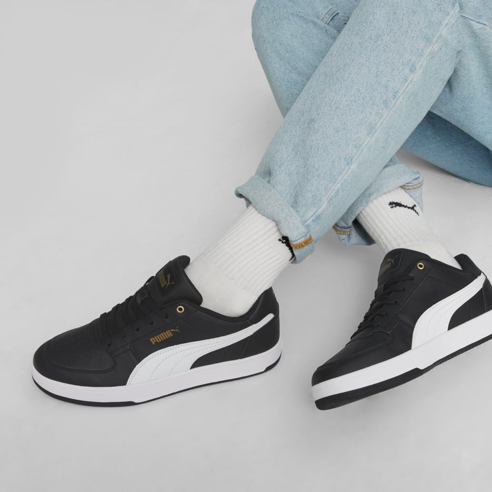 Изображение Puma Кеды Caven 2.0 Sneakers #2: Puma Black-Puma White-Gold