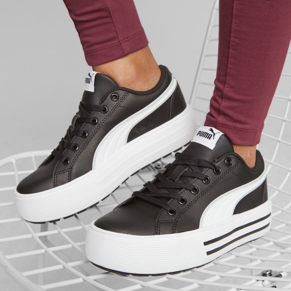 Изображение Puma Кеды Kaia 2.0 Women’s Sneakers #2: PUMA Black-PUMA White-Ash Gray