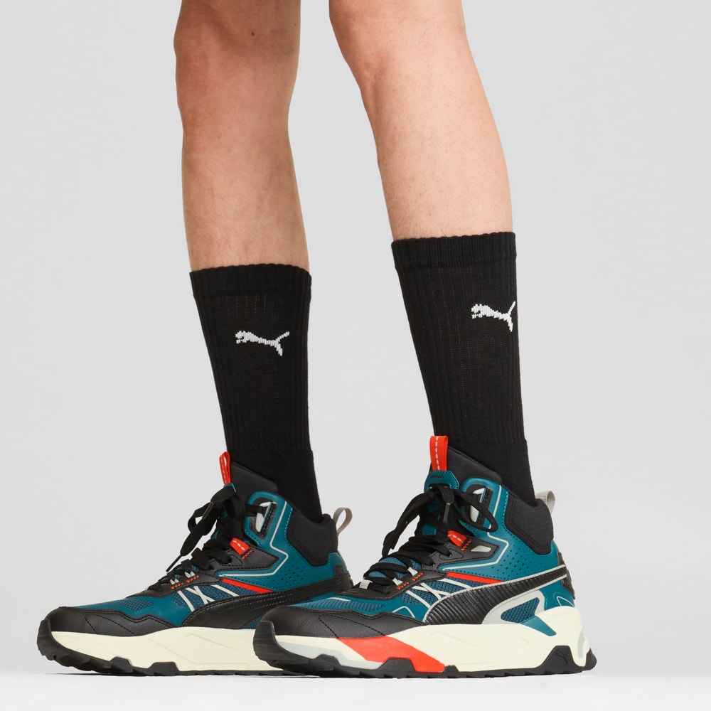 Зображення Puma Кросівки Trinity Mid Hybrid Sneakers #2: Cold Green-PUMA Black-Smokey Gray-Redmazing