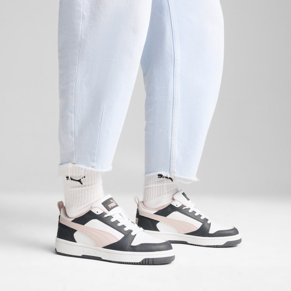 Изображение Puma Кеды Rebound V6 Low Sneakers #2: Strong Gray-Mauve Mist-PUMA White