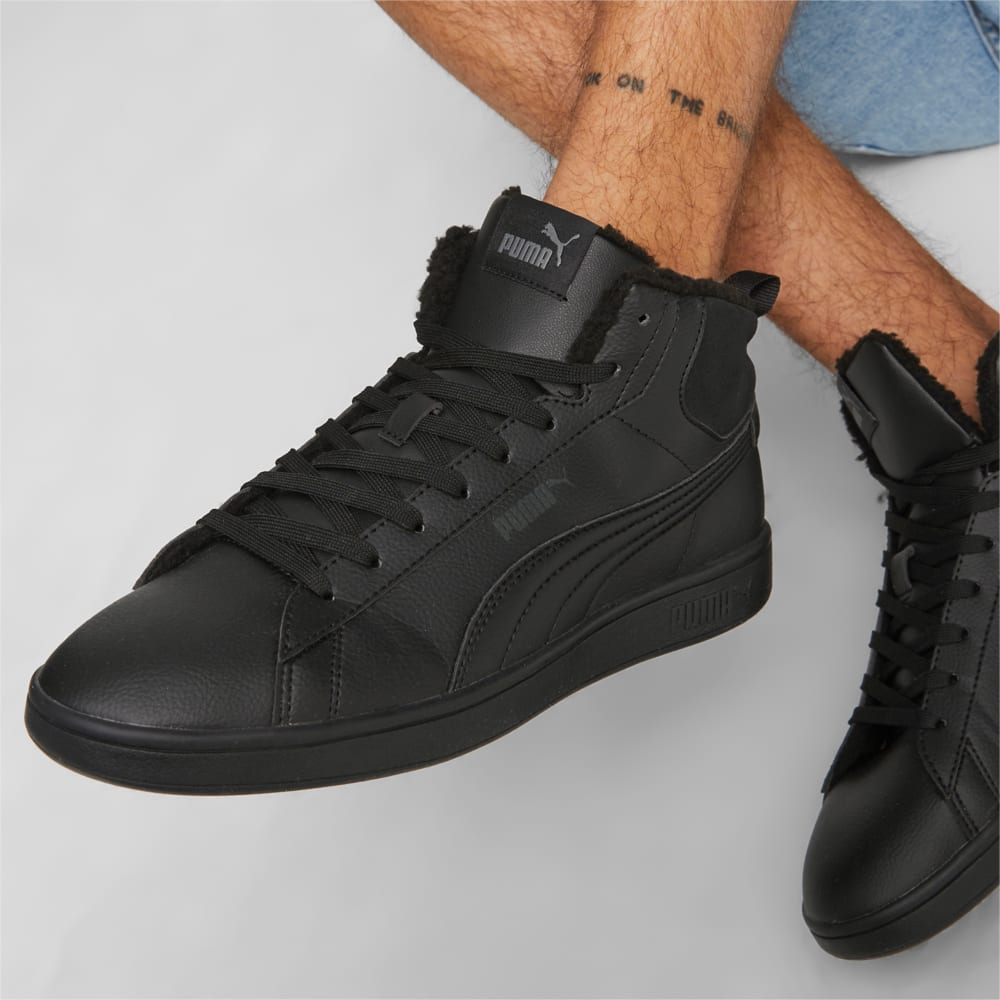 Изображение Puma Кроссовки Smash 3.0 Mid WTR Sneakers #2: PUMA Black-Shadow Gray