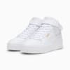 Изображение Puma Кроссовки Carina Street Mid Women’s Sneakers #4: PUMA White-PUMA White-PUMA Gold