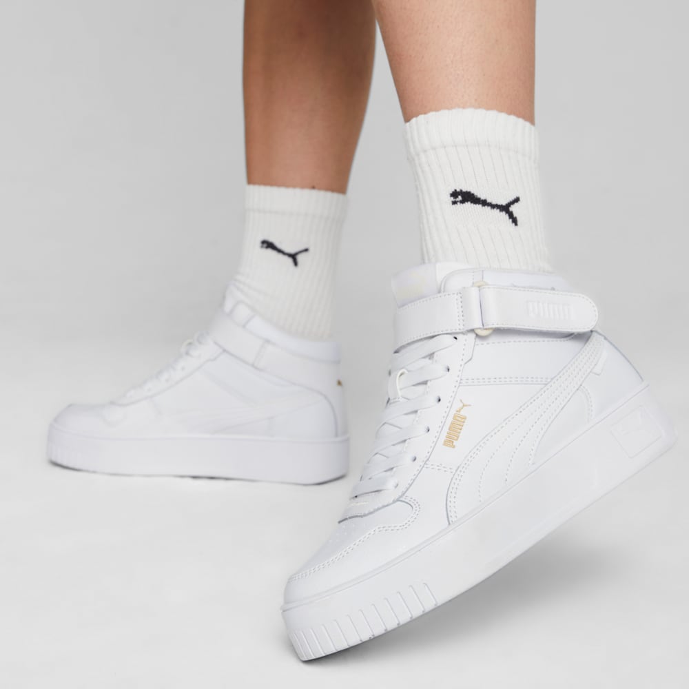 Зображення Puma Кросівки Carina Street Mid Women’s Sneakers #2: PUMA White-PUMA White-PUMA Gold