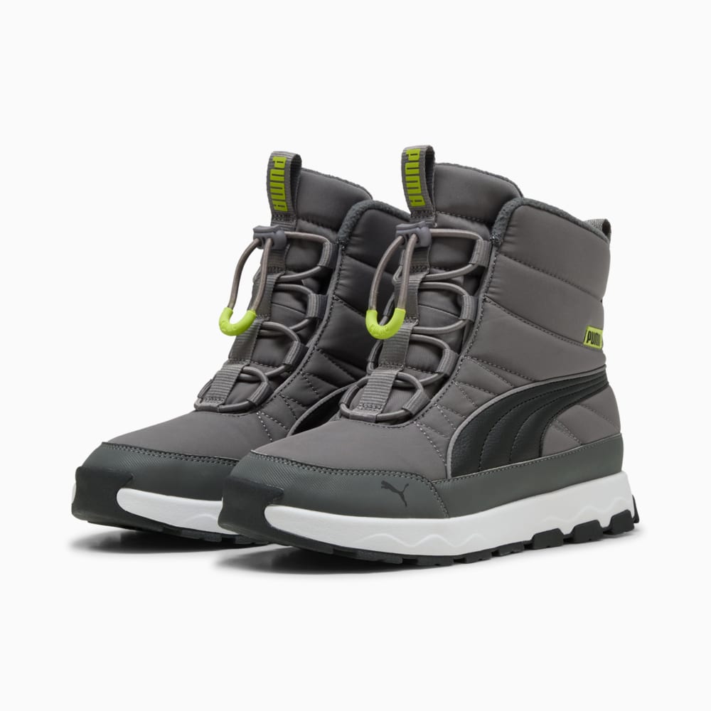Изображение Puma Ботинки PUMA Evolve Youth Boots #2: Cast Iron-PUMA Black-Lime Smash