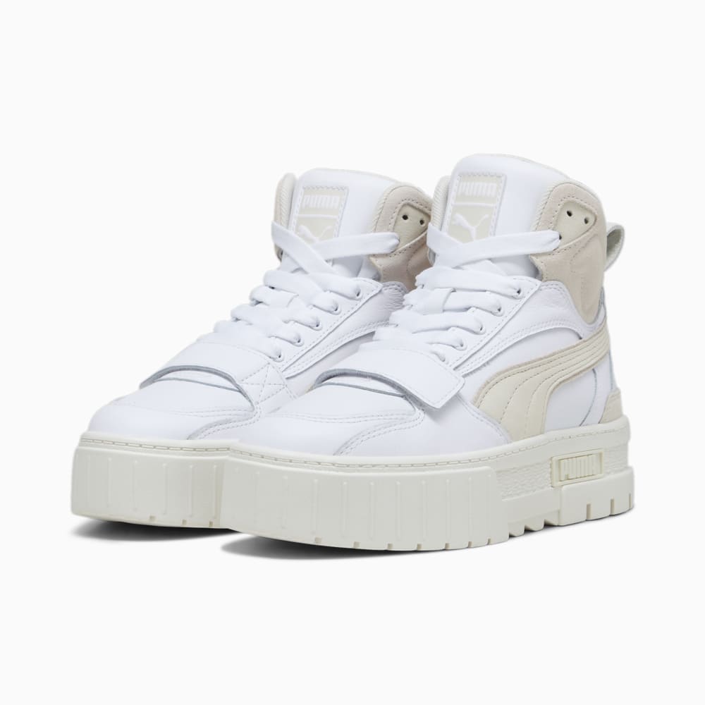 Зображення Puma Кросівки Mayze Mid PRM Sneakers Women #2: PUMA White-Warm White